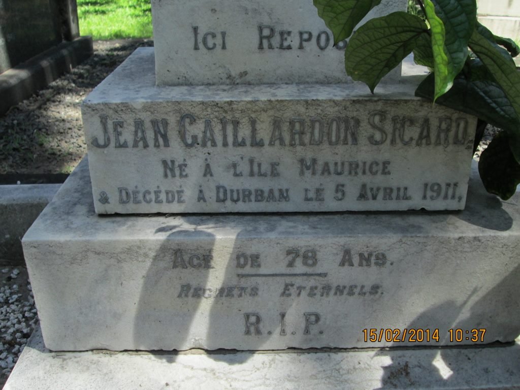 SICARD Jean Gaillardon -1911 &amp; Marie Felicie DE CHAUMONT -1921