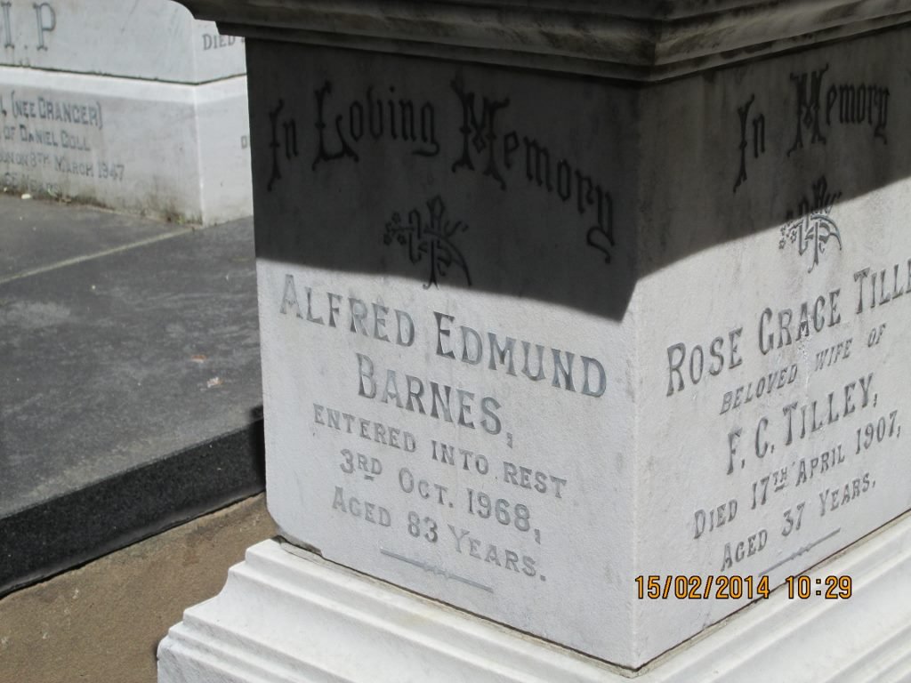 BARNES Alfred Edmund -1968