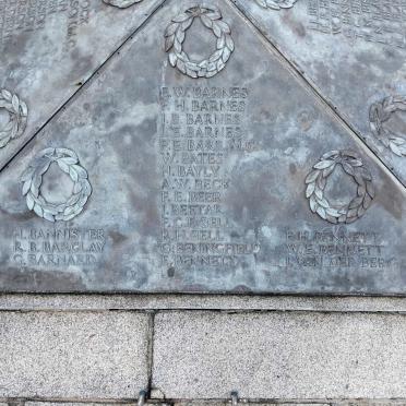 Durban Cenotaph_ 01 :: B - B Surnames