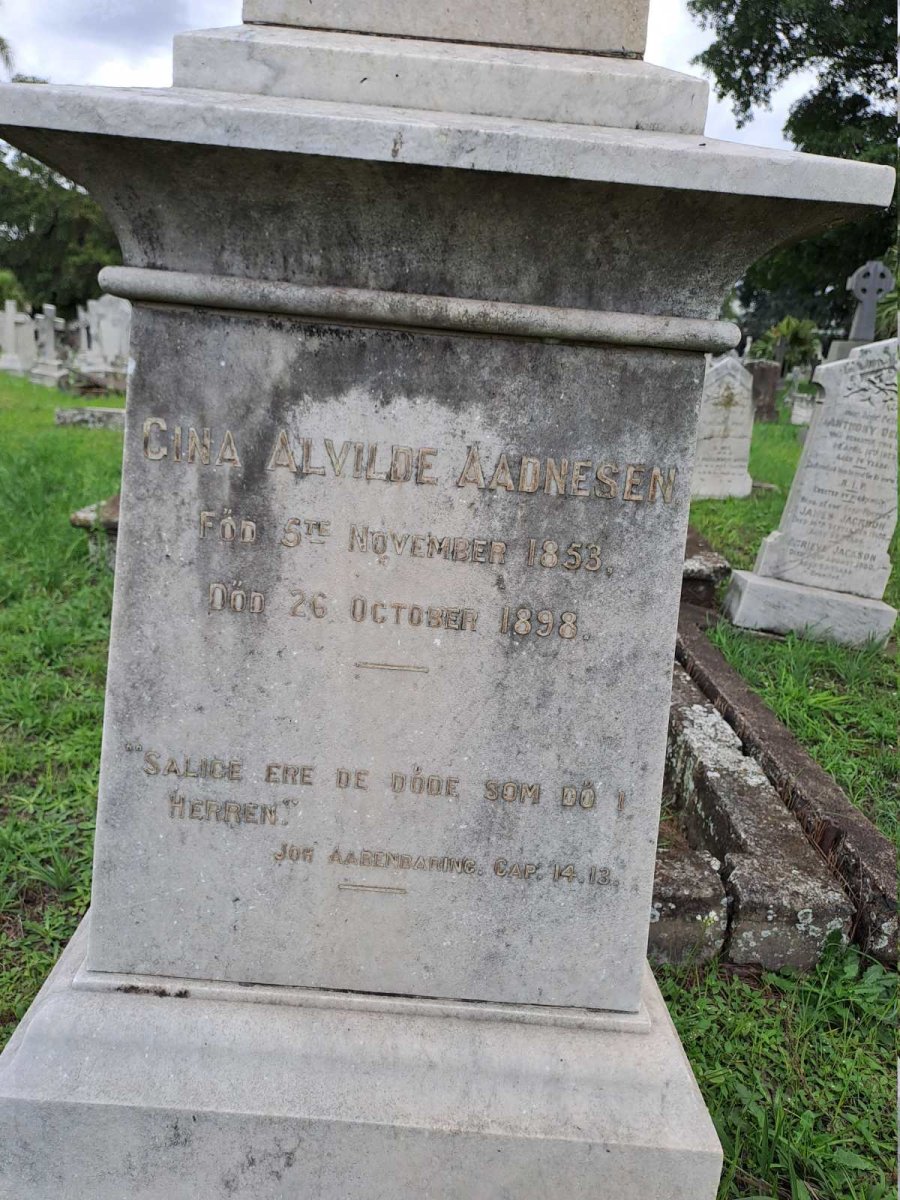 AADNESEN Gina Alvilde 1853-1898