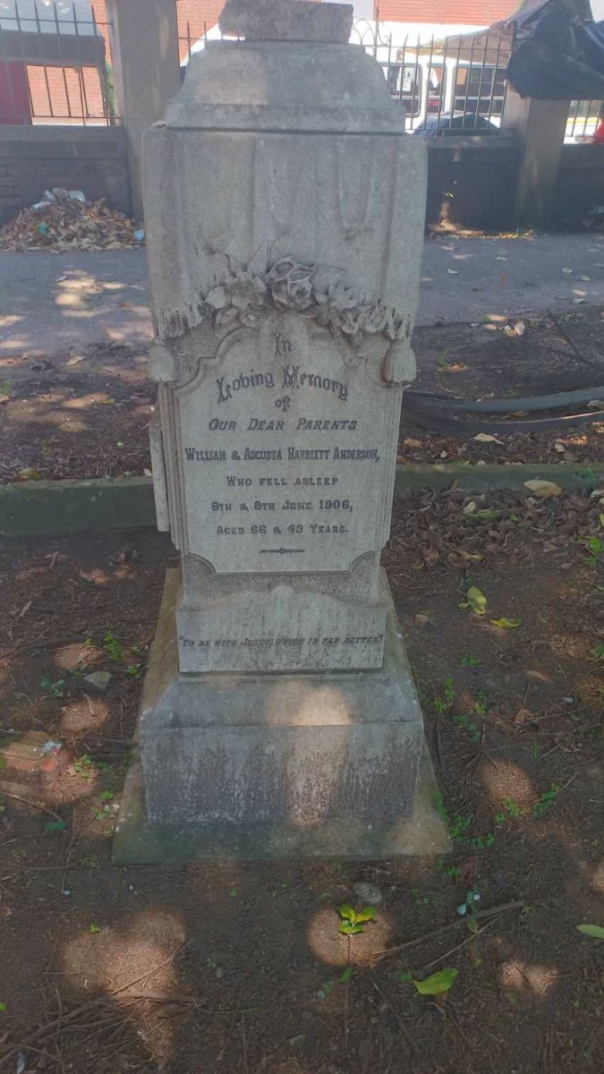 ANDERSON William -1906 & Augusta Harriett -1906