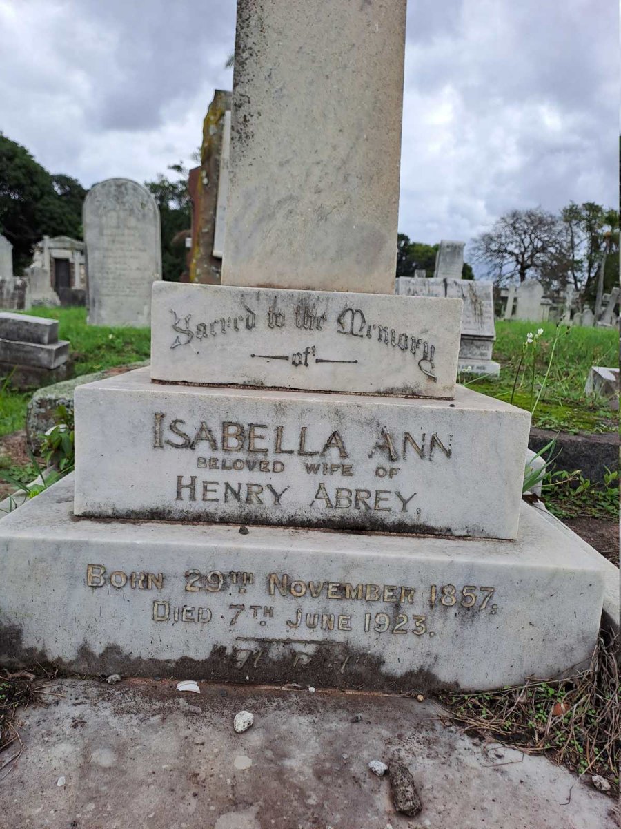 ABREY Isabella 1857-1923