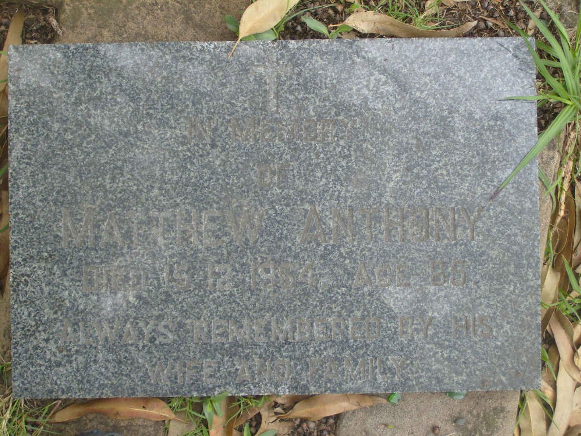 ANTHONY Matthew -1954