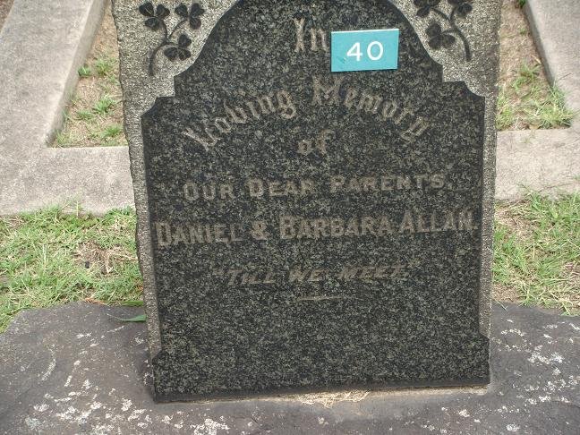 ALLAN Daniel -1917 &amp; Barbara Campbell -1926
