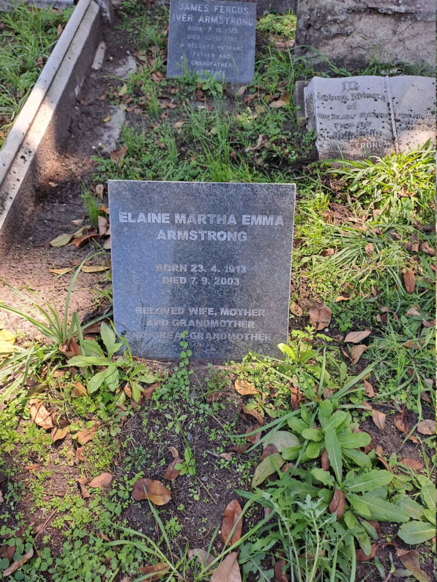 ARMSTRONG Elaine Martha Emma 1913-2003