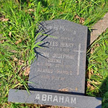 ABRAHAM Charles Henry 1901-1955 :: ABRAHAM Annie Josephine 1898-1976 :: ABRAHAM Lazarus Harold