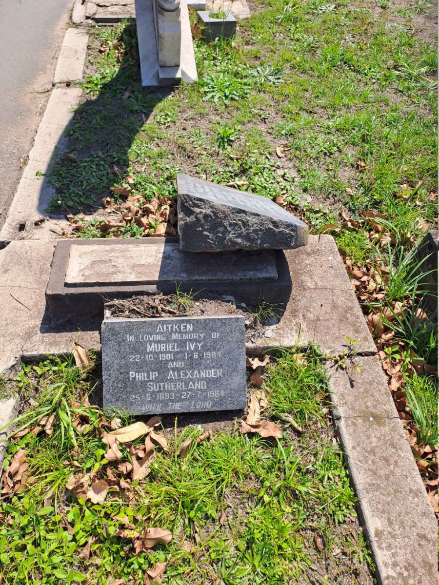 AITKEN Philip Alexander Sutherland 1893-1984 & Muriel Ivy 1901-1984