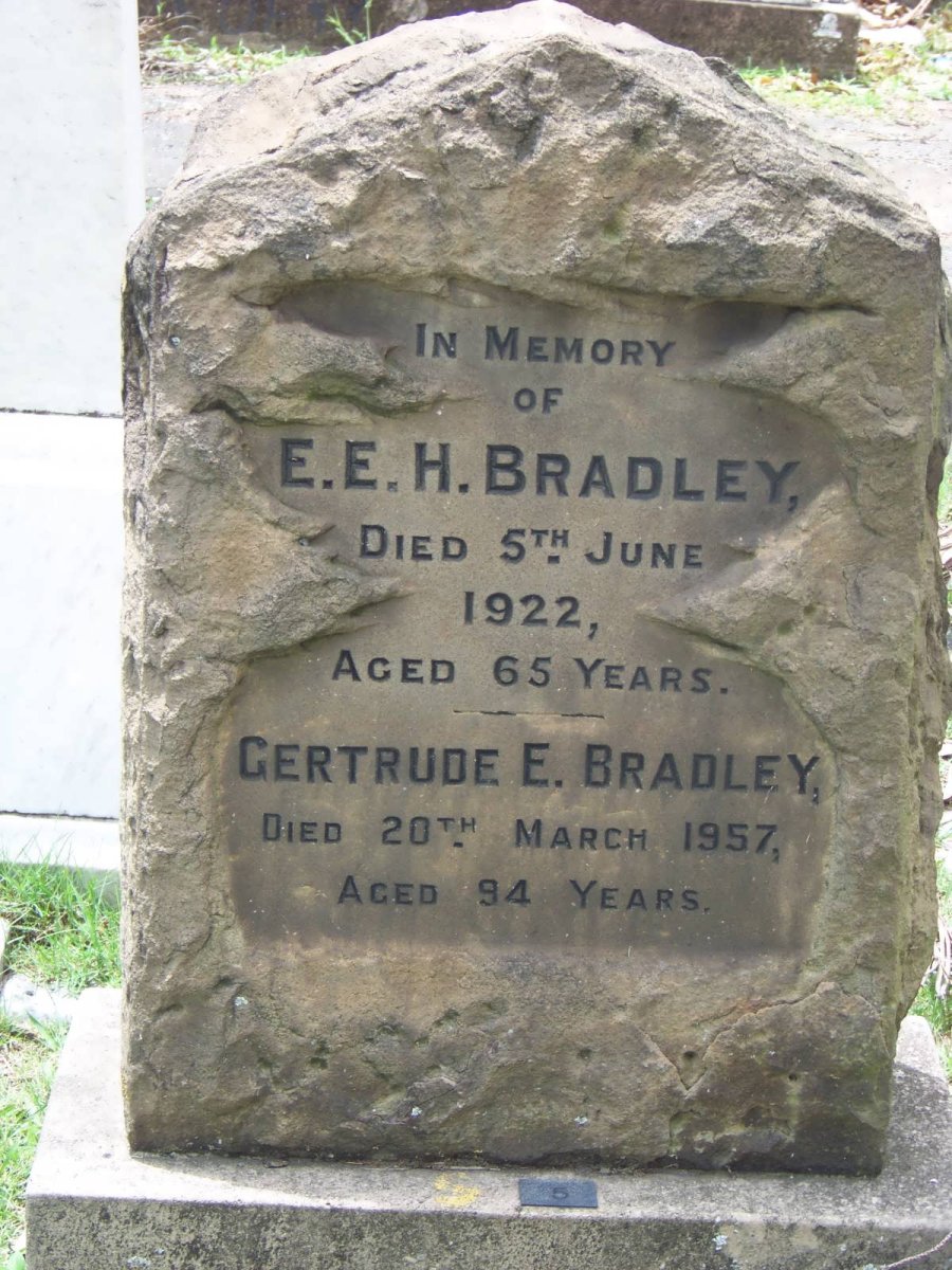 BRADLEY E.E.H. -1922 &amp; Gertrude E. -1957