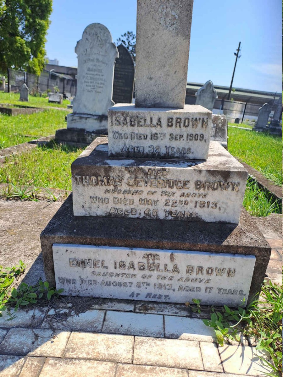 BROWN Thomas Beveridge -1913 & Isabella -1909 :: BROWN Ethel Isabella -1913 :: BROWN Thomas Willem -1916 _3