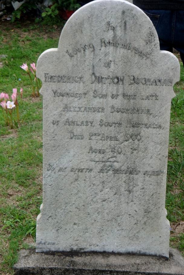 BUCHANAN Frederick Dutton -1900