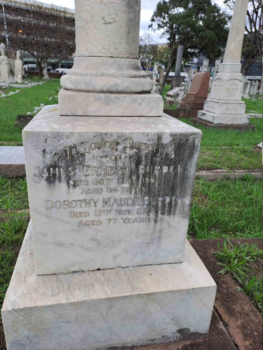 BURDEN James Ernest -1961 :: BURDEN Dorothy Maude -1972