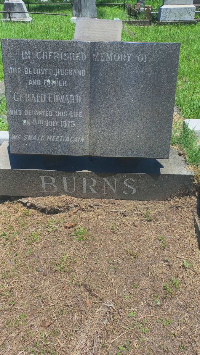BURNS Gerald Edward -1973