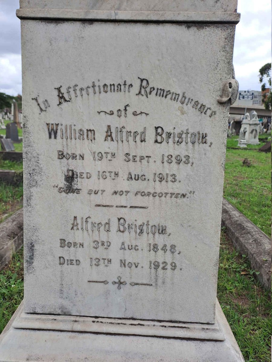 BRISTOW Alfred 1848-1929 :: BRISTOW William Alfred 1893-1913