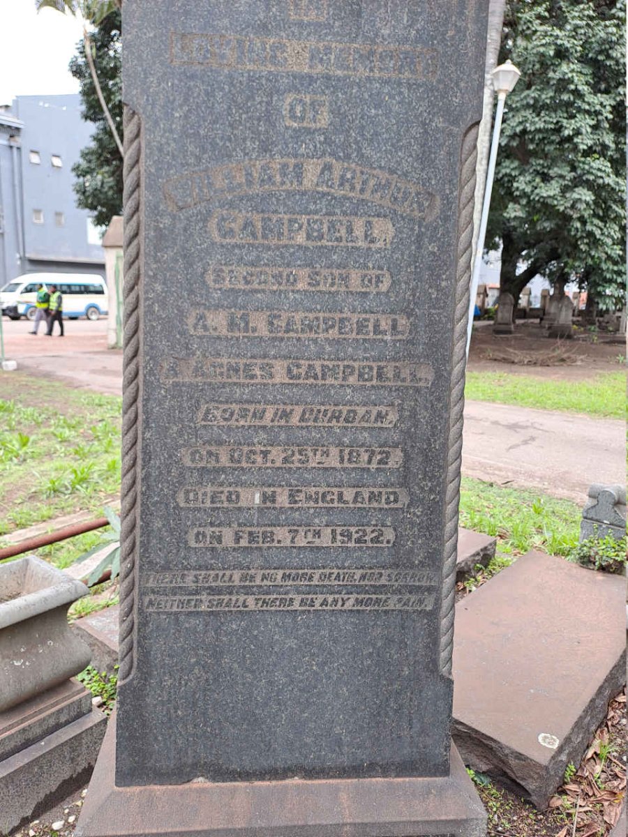 CAMPBELL William Arthur 1872-1922
