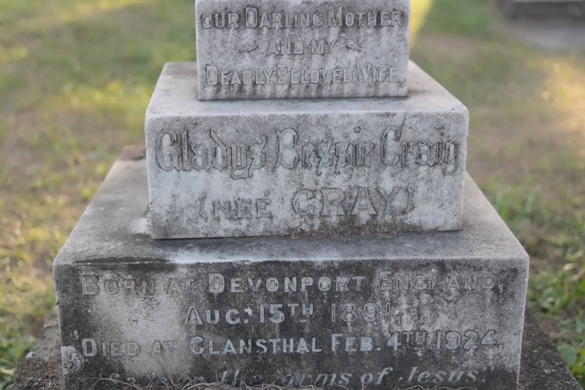 CRAIG Gladys Bessie nee GRAY 1891-1924