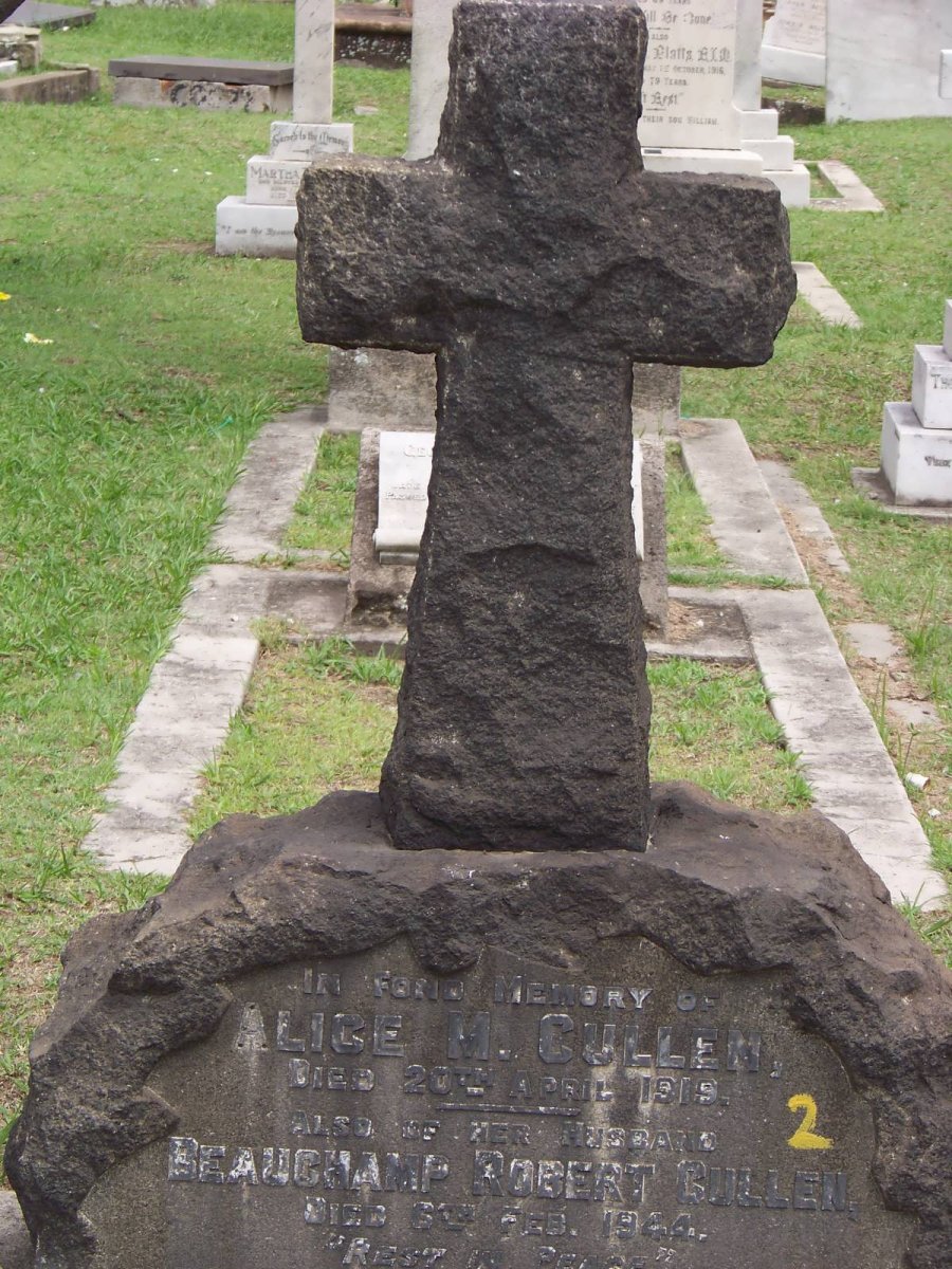 CULLEN Beauchamp Robert -1944 &amp; Alice M. -1919