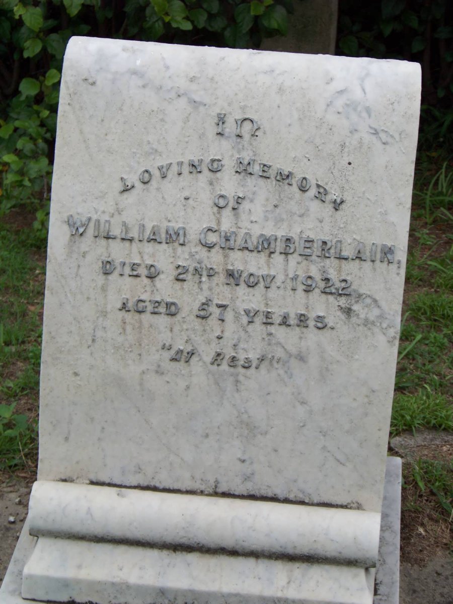 CHAMBERLAIN William -1922