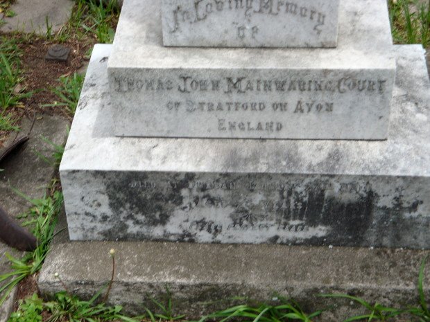COURT Thomas John Mainwaring