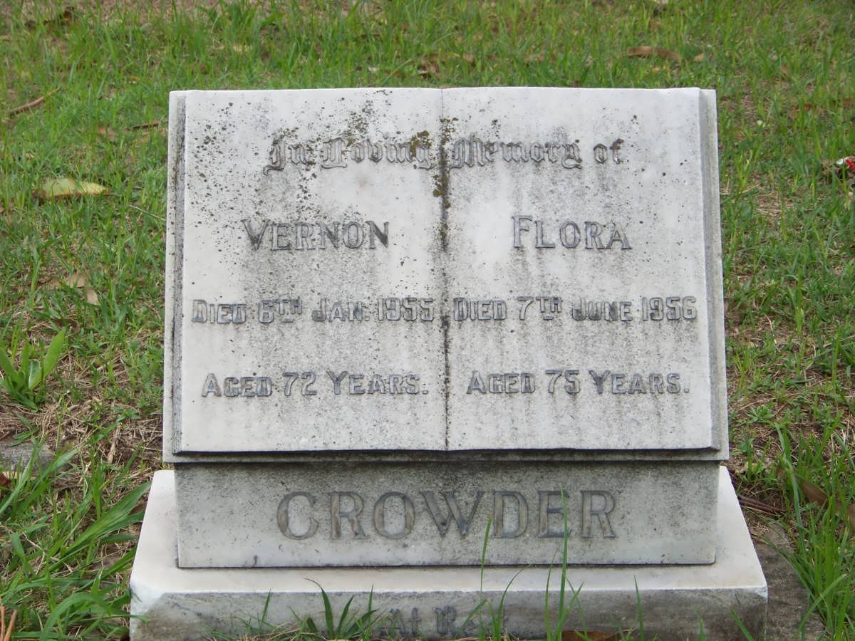 CROWDER Vernon -1955 &amp; Flora -1956