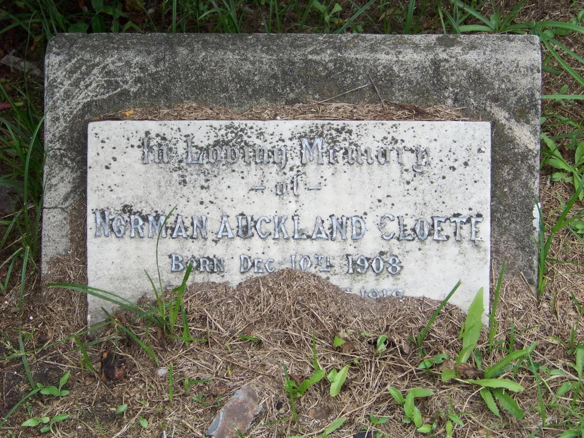 CLOETE Norman Auckland 1908-19??