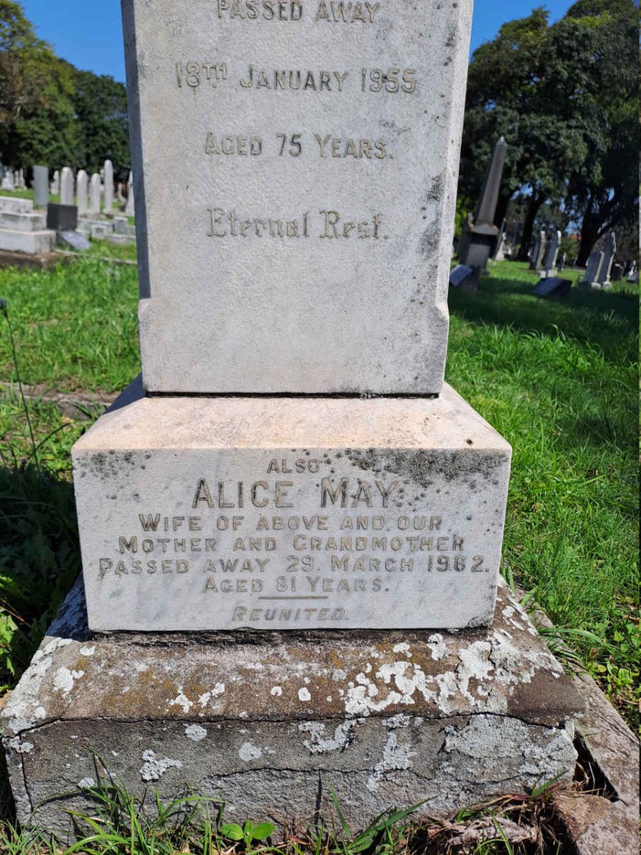 CLARK George Henry -1955 & Alice May -1982 _2