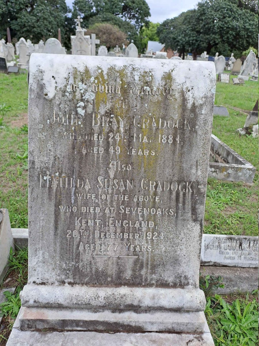 CRADOCK John Bray -1884 & Mathilda Susan -1924