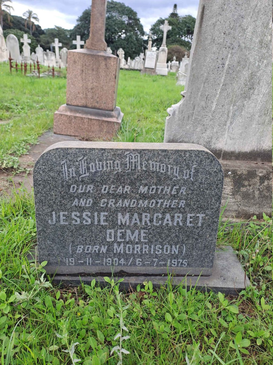 DEME Jessie Margaret nee MORRISON 1904-1975