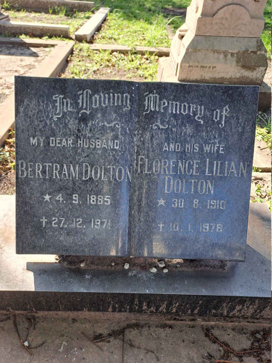 DOLTON Bertram 1885-1971 & Florence Lilian 1910-1978