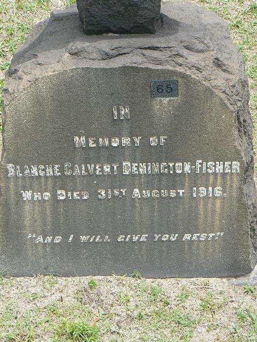 DENINGTON Blanche Calvert, Fisher  -1916