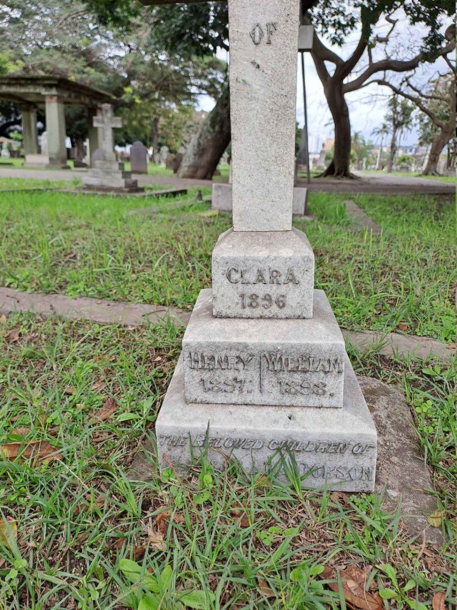 DOBSON Clara -1896 :: DOBSON Henry -1897 :: DOBSON William -1898
