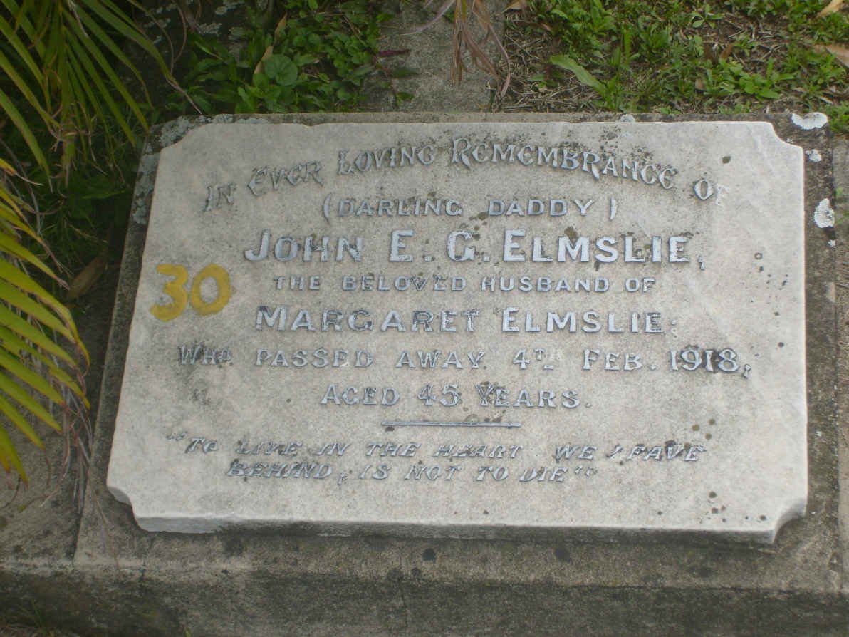 ELMSLIE John E.G. -1918