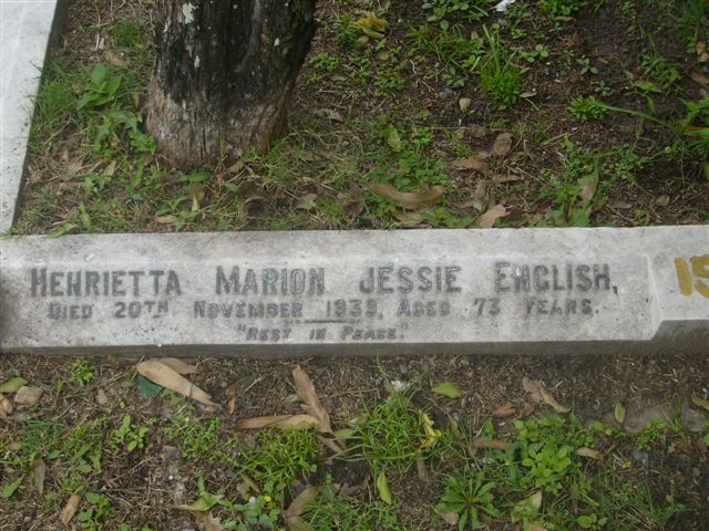 ENGLISH Henrietta Marion Jessie  -1939
