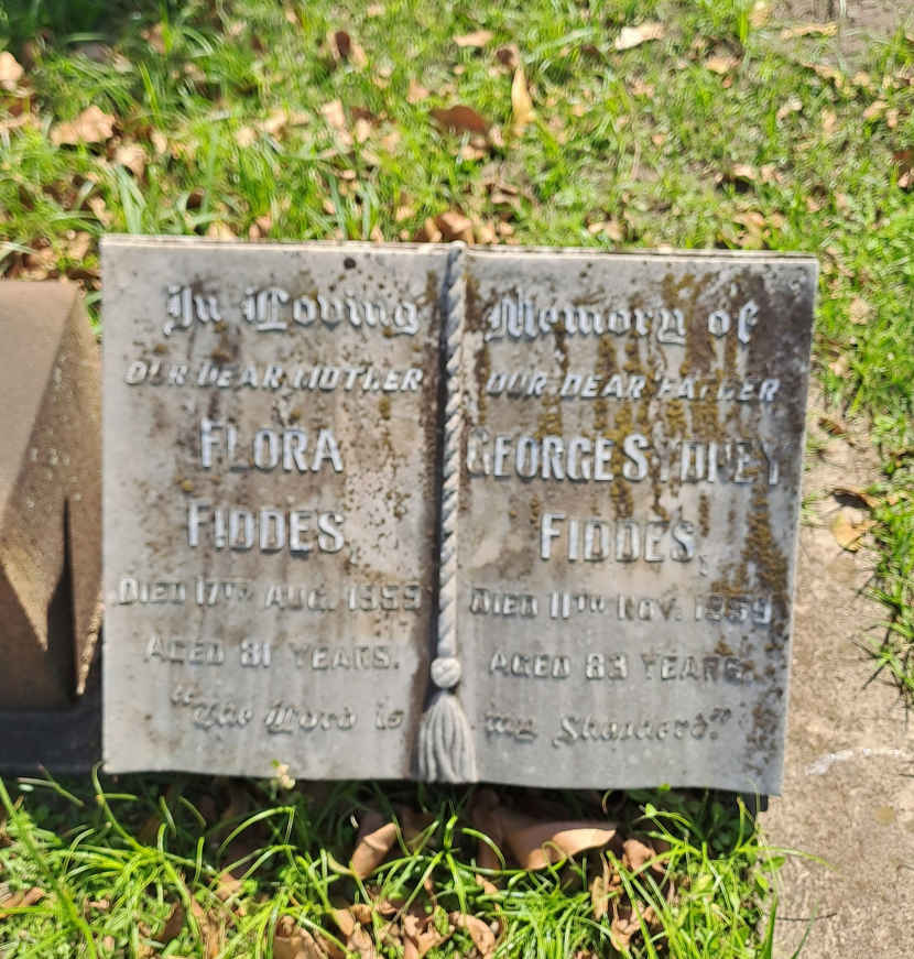 FIDDES George Sydney -1959 & Flora -1959