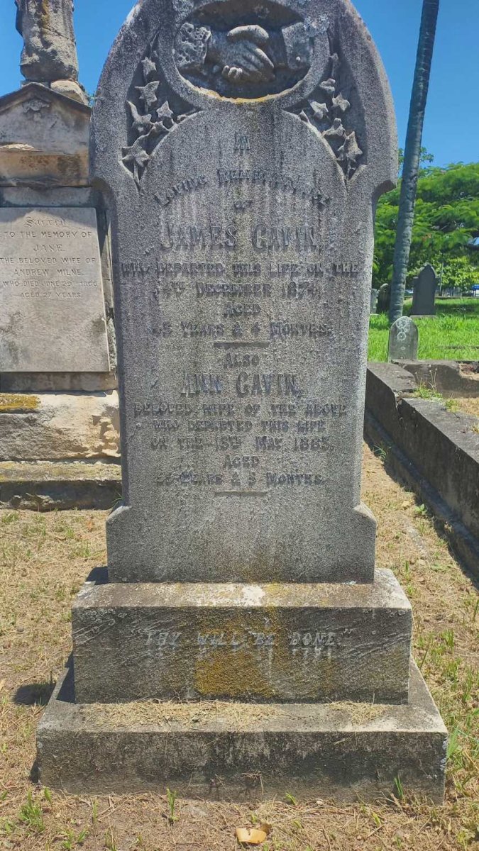 GAVIN James -1874 & Ann -1883