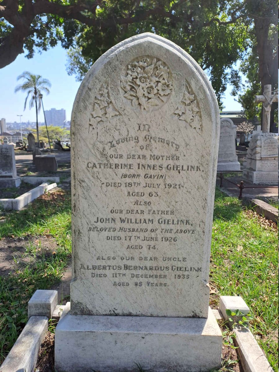 GIELINK John William -1926 & Catherine Innes GAVIN -1921 :: GIELINK Albertus Bernadus -1935