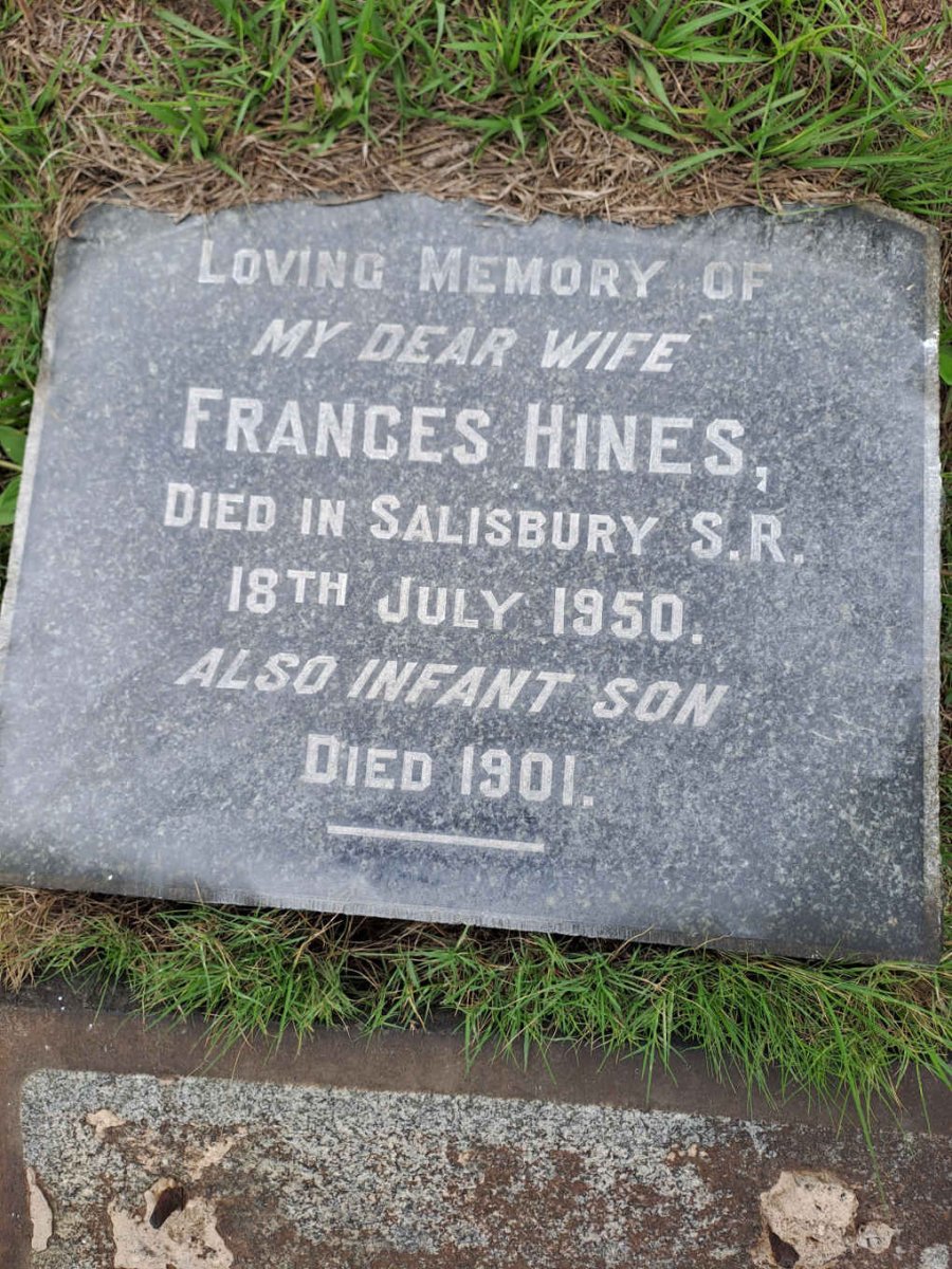 HINES William Alfred -1958 & Frances -1950 :: HINES Infant Son -1901 _3