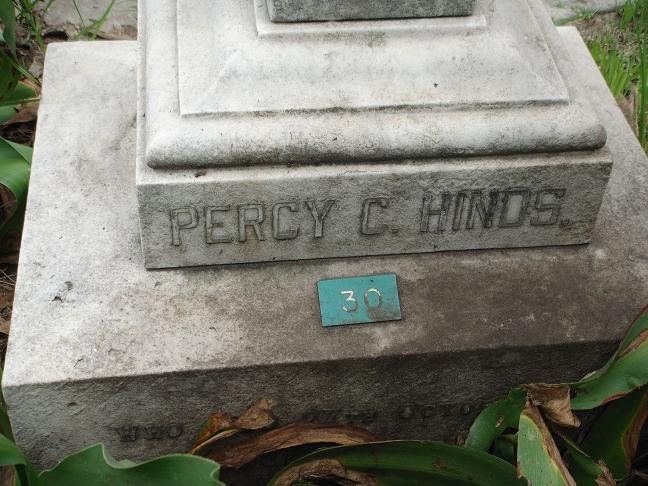 HINDS Percy C.  -1901