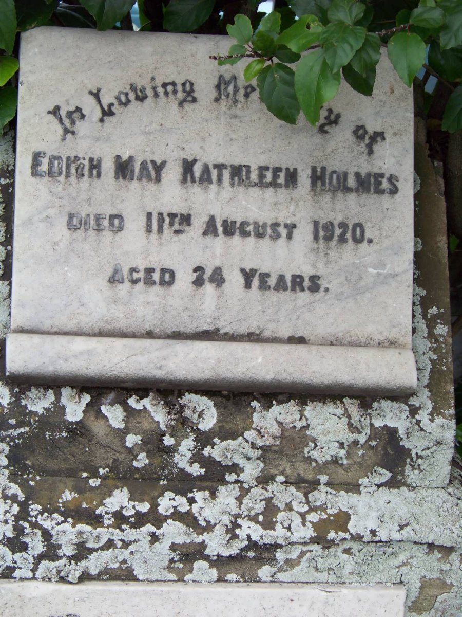 HOLMES Edith May Kathleen -1920