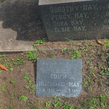 HAY Edith Ingeborg 1896-1992
