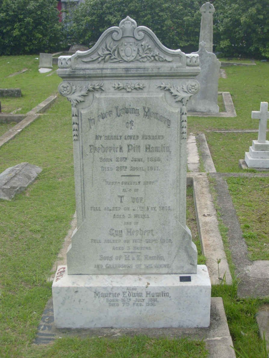 HAMLIN Frederick Pitt 1850-1911 :: HAMLIN Maurice Edwin 1881-1951 :: HAMLIN Trevor -1915 :: HAMLIN Guy Herbert 1918