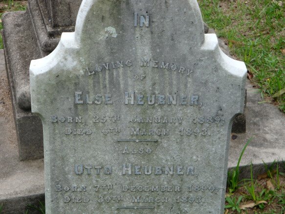 HEUBNER Else 1889-1893 :: HEUBNER Otto 1890-1893