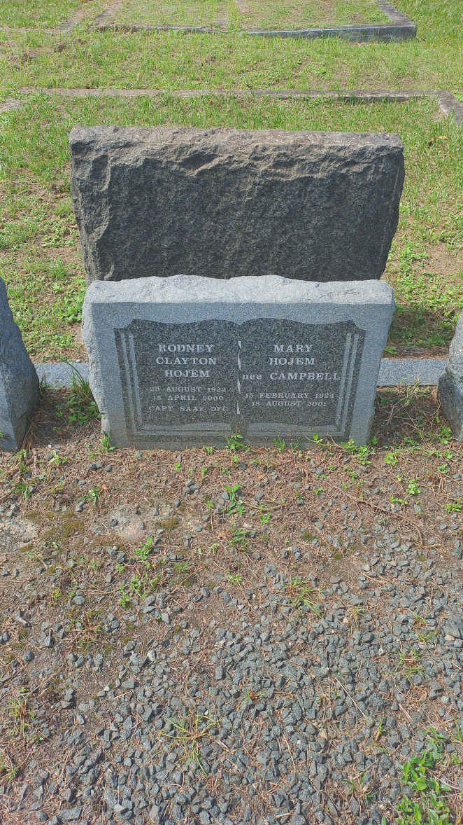HOJEM Rodney Clayton 1922-2000 & Mary CAMPBELL 1924-2001