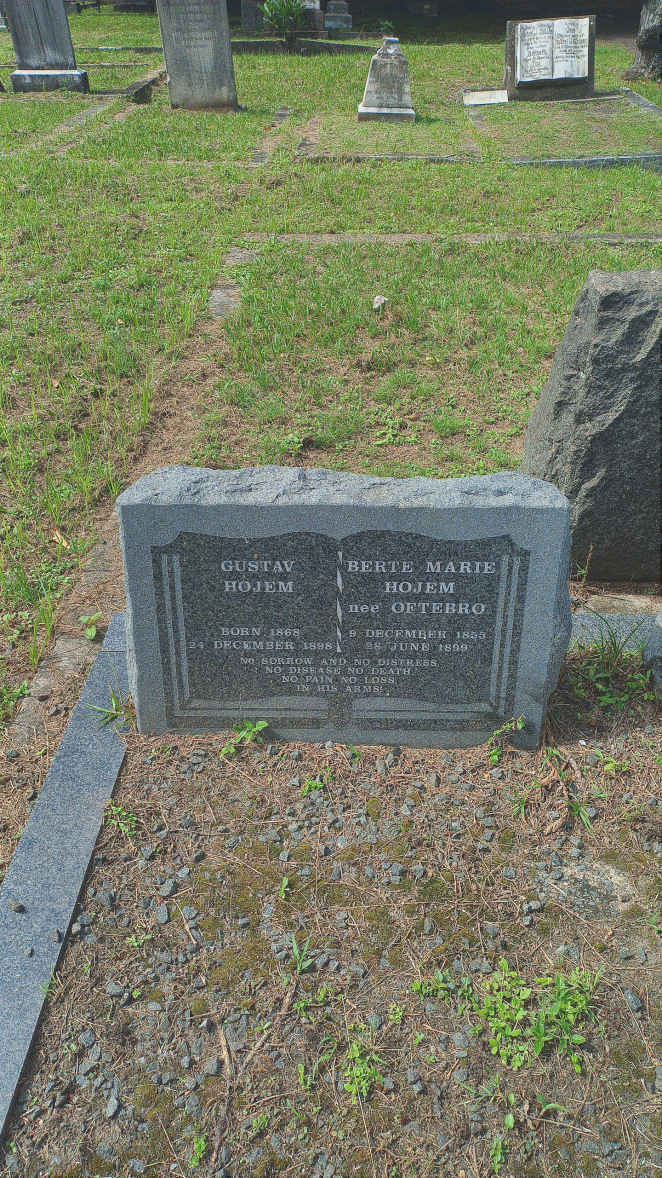 HOJEM Gustav 1868-1898 & Bertie Marie OFTEBRO 1855-1899