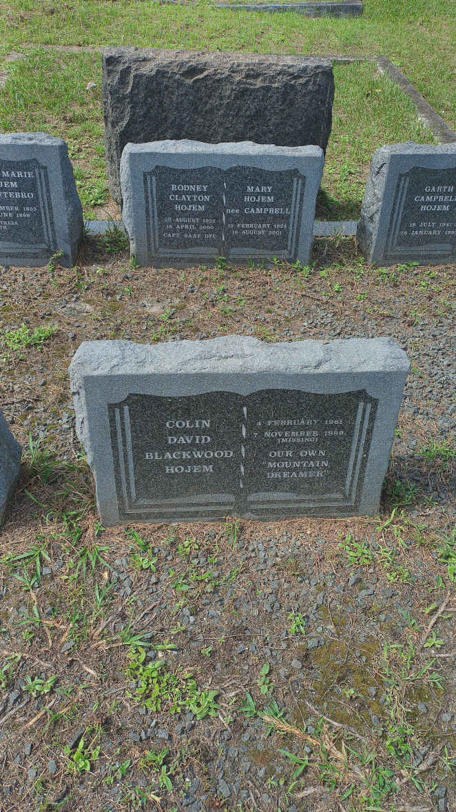 HOJEM Colin David Blackwood 1961-1999