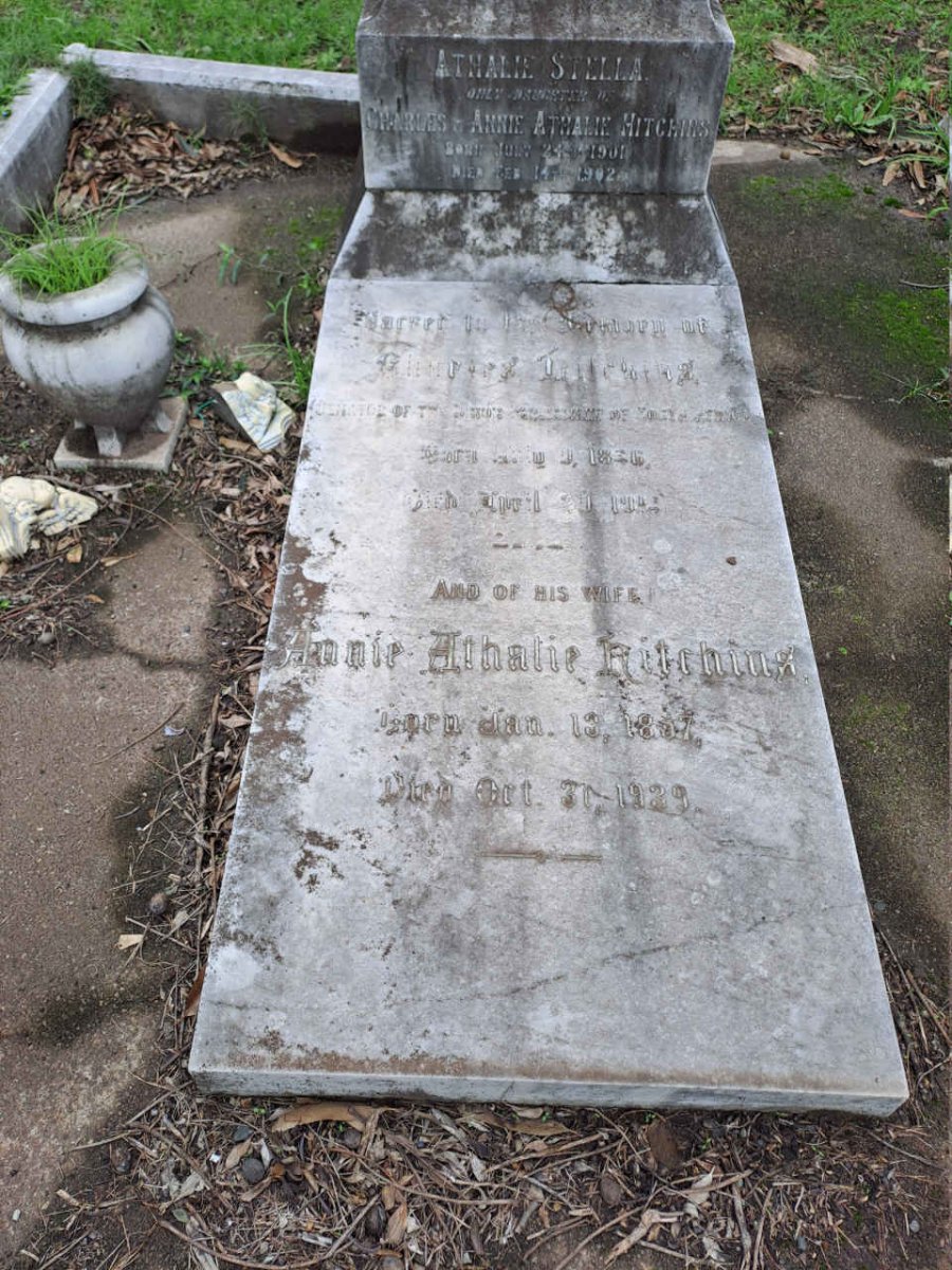 HITCHINS Charles 1846-1914 & Annie Athalie 1857-1939 :: HITCHINS Athalie Stella 1901-1902 _1  