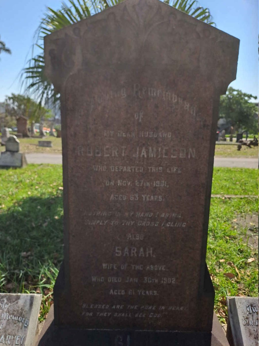 JAMIESON Robert -1901 & Sarah -1902