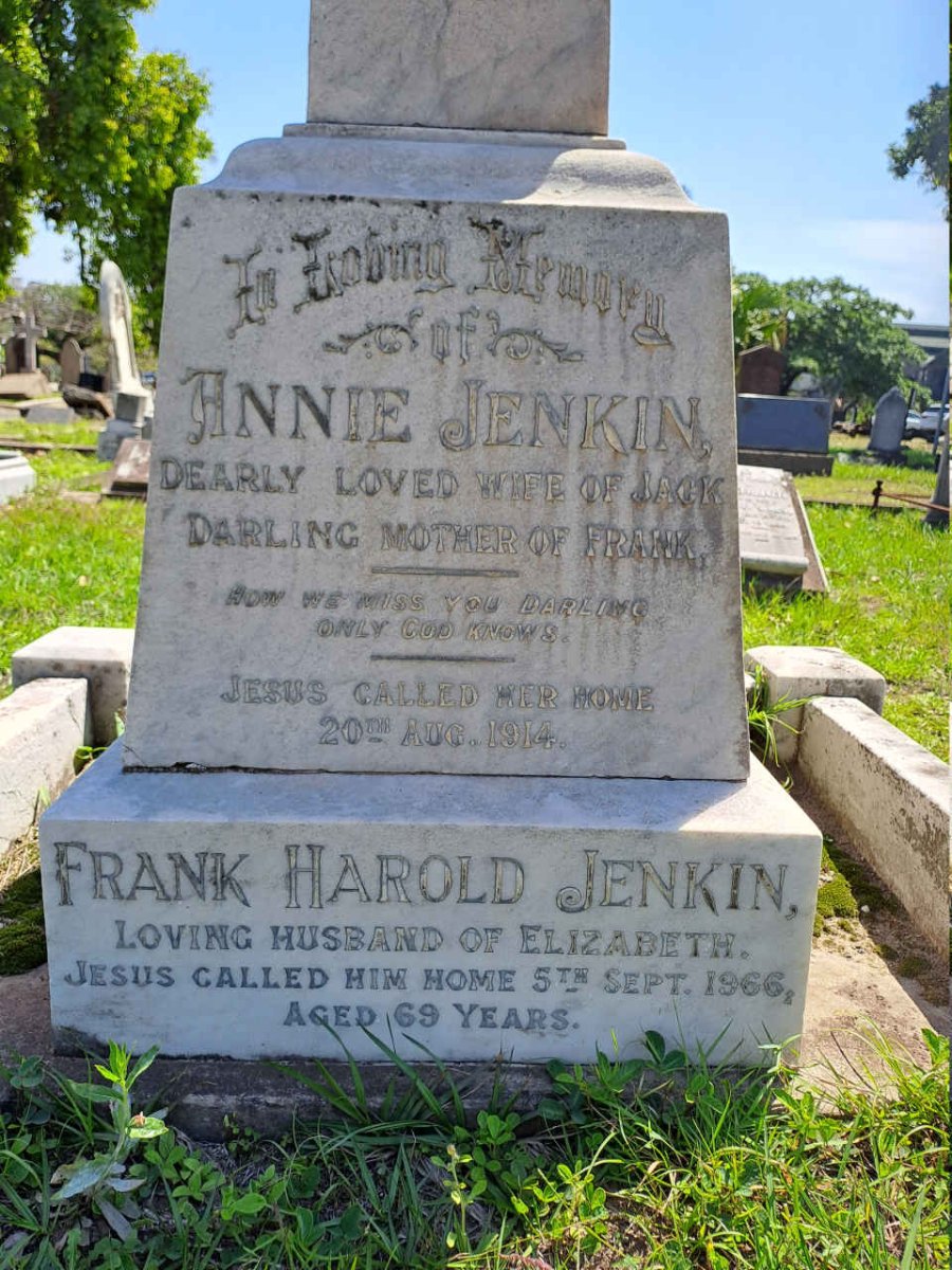 JENKIN Annie -1914 :: JENKIN Frank Harold -1966