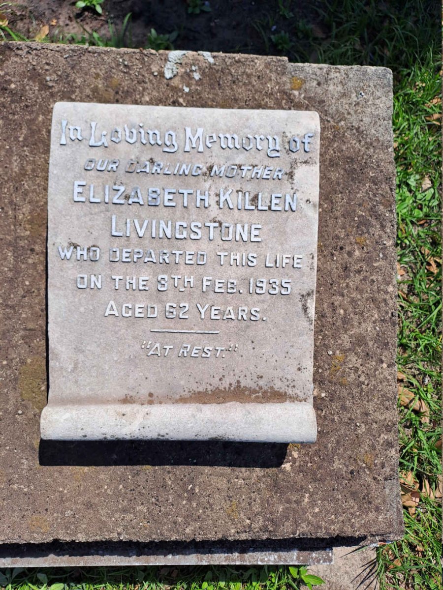 LIVINGSTONE Elizabeth Killen -1935