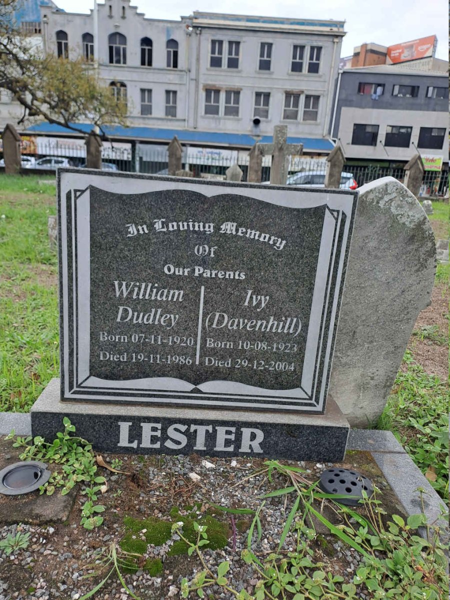 LESTER William Dudley 1920-1986 & Ivy DAVENHILL 1923-2004