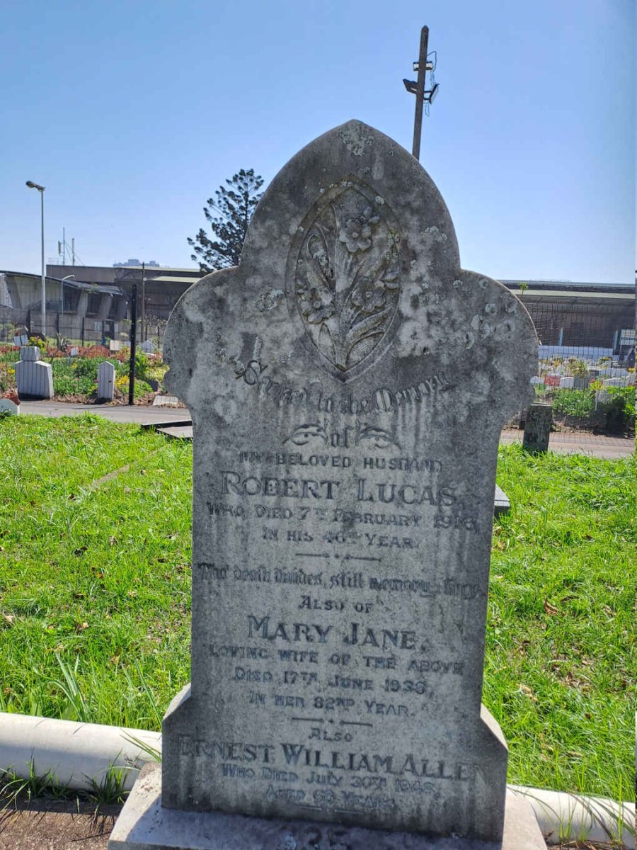 LUCAS Robert -1916 & Mary Jane -1938 :: ALLEN Ernest William -1948